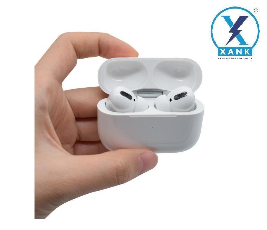 Air-pods Pro with Wireless Charging Case  Sensor Enabled Bluetooth Headset (White, True Wireless) (Xank)