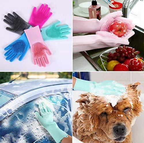 Magic Silicone Cleaning Gloves ( 1 Pair )