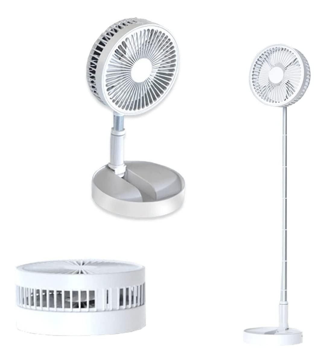 Adjustable Height Telescopic Rechargeable Standing Fan Rechargeable Pedestal Fan