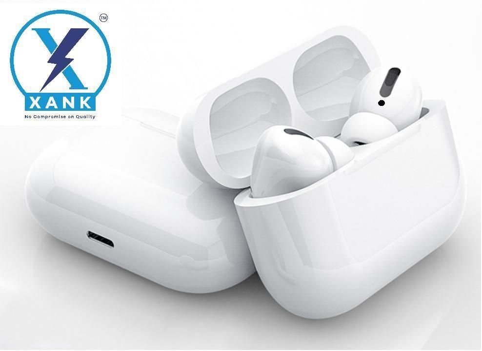 Air-pods Pro with Wireless Charging Case  Sensor Enabled Bluetooth Headset (White, True Wireless) (Xank)