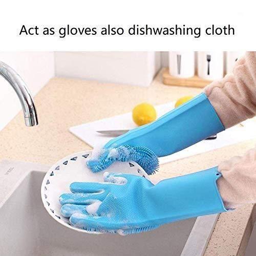 Magic Silicone Cleaning Gloves ( 1 Pair )